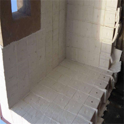 0.8-1.2% Contenuto di MgO Copertura in fibra ceramica di silicato di alluminio per isolamento della caldaia