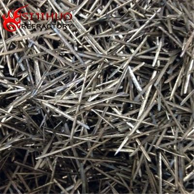 Materiale rinforzato con fibre di acciaio di bassa resistenza e di bassa cimento grigia per la fusione