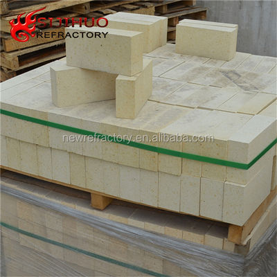 230x114x65 mm mattoni da fuoco in alta allumina gialla per rivestimento 48-83 Al2O3