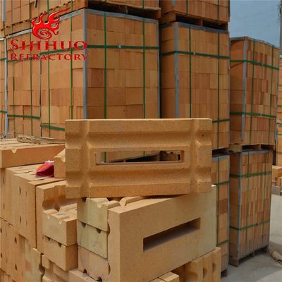 Giallo blocco di alluminio rivestimento di parete di fronte a mattoni forni industriali piastrelle di pietra grezza